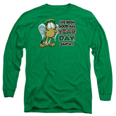 Garfield Ive Been Good Men's 18/1 Cotton Long-Sleeve T-Shirt