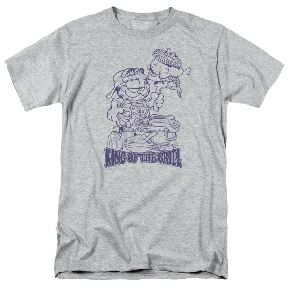 Garfield King Of The Grill Men's 18/1 Cotton Short-Sleeve T-Shirt