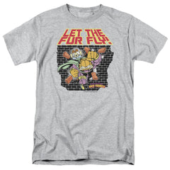 Garfield Let The Fur Fly Men's 18/1 Cotton Short-Sleeve T-Shirt