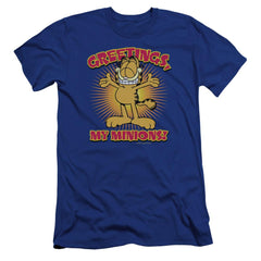 Garfield Minions Men's Ultra-Soft 30/1 Cotton Slim Short-Sleeve T-Shirt