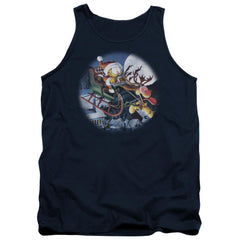 Garfield Moonlight Ride Men's 18/1 Cotton Tank Top