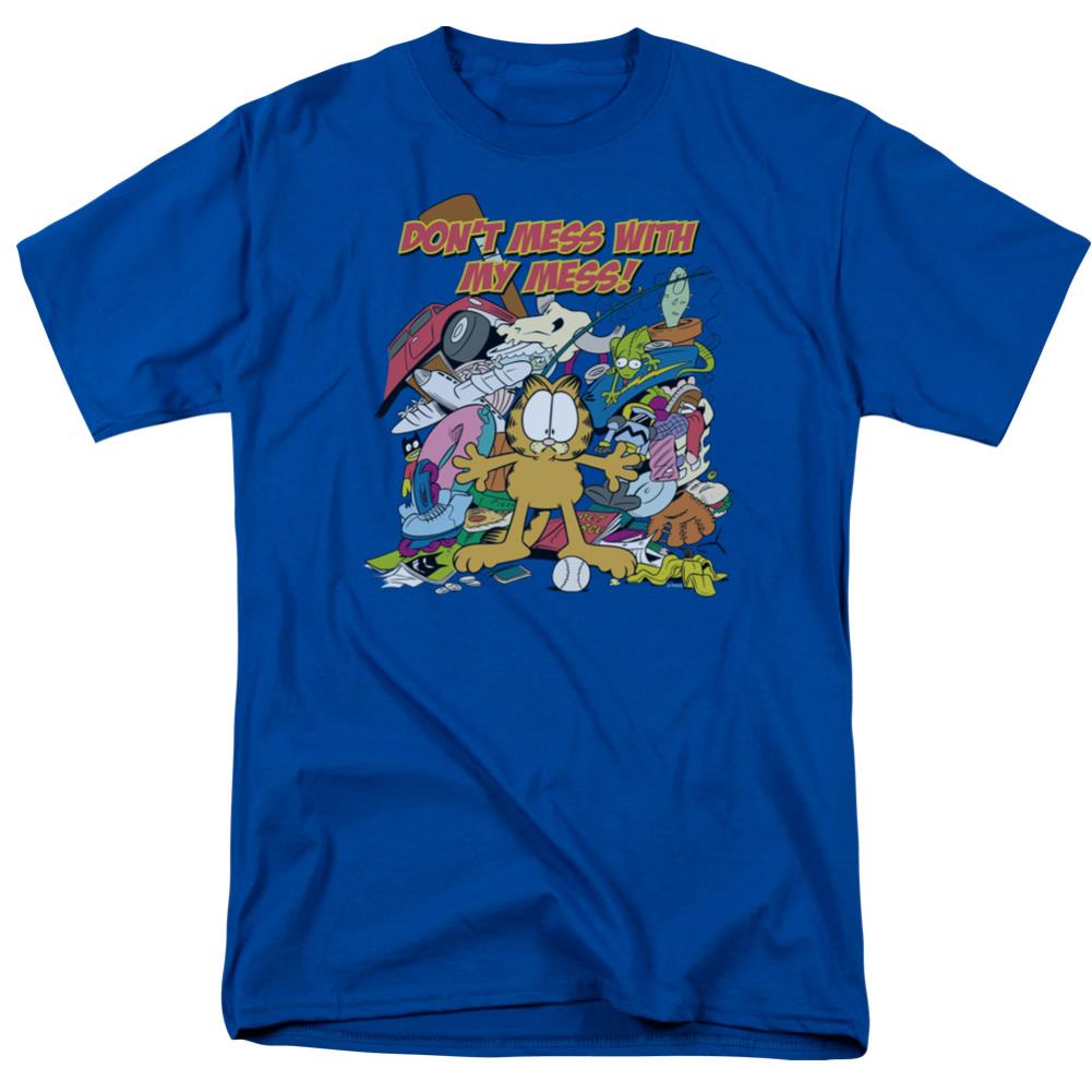Garfield My Mess Men's 18/1 Cotton Short-Sleeve T-Shirt