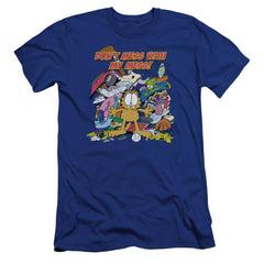 Garfield My Mess Men's Ultra-Soft 30/1 Cotton Slim Short-Sleeve T-Shirt