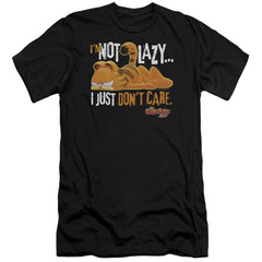 Garfield Not Lazy Men's Ultra-Soft 30/1 Cotton Slim Short-Sleeve T-Shirt