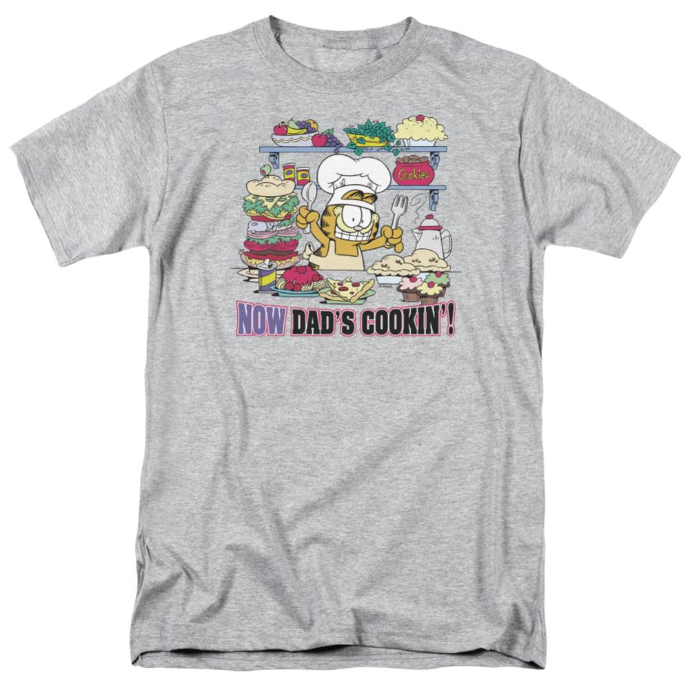 Garfield Now Dads Cooking Men's 18/1 Cotton Short-Sleeve T-Shirt