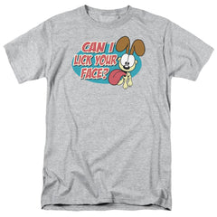 Garfield Question Men's 18/1 Cotton Short-Sleeve T-Shirt