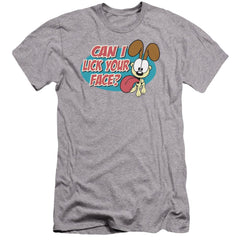 Garfield Question Men's Ultra-Soft 30/1 Cotton Slim Short-Sleeve T-Shirt