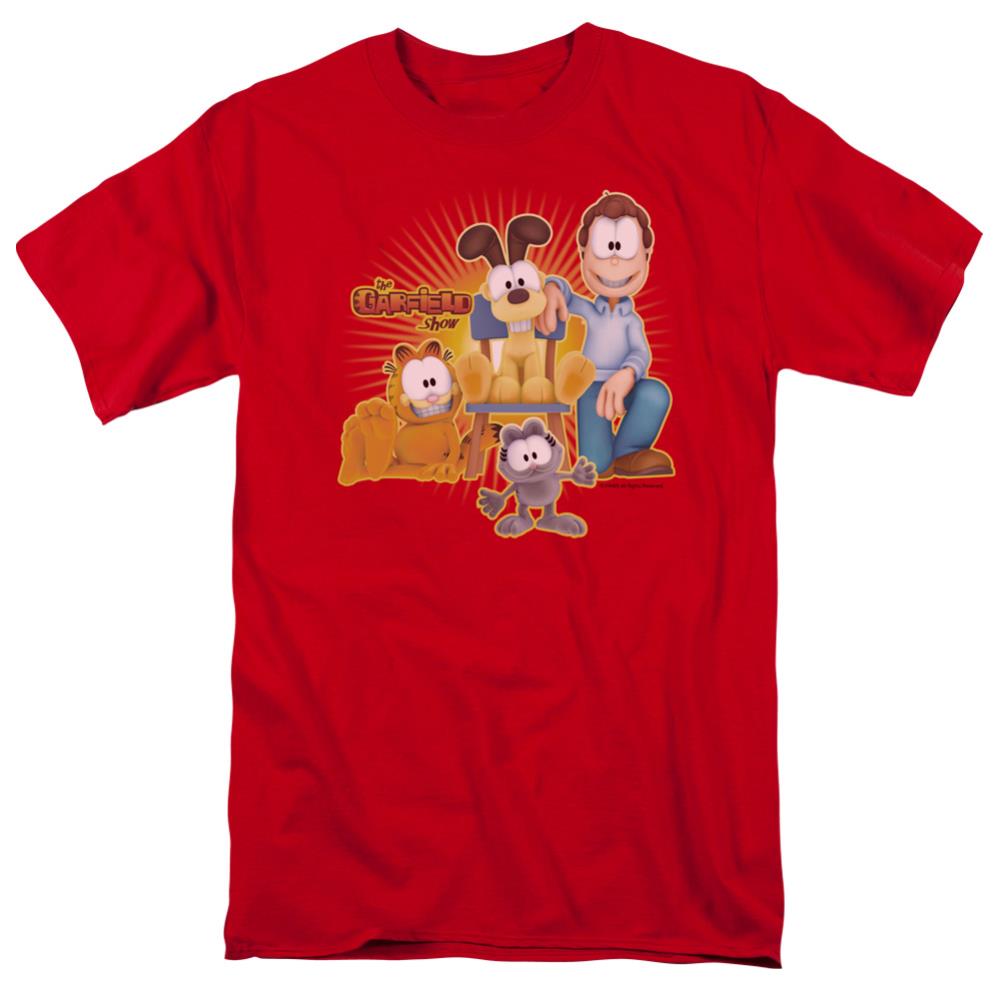 Garfield Say Cheese Men's 18/1 Cotton Short-Sleeve T-Shirt