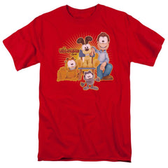 Garfield Say Cheese Men's 18/1 Cotton Short-Sleeve T-Shirt