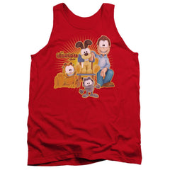 Garfield Say Cheese Men's 18/1 Cotton Tank Top