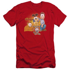 Garfield Say Cheese Men's Ultra-Soft 30/1 Cotton Slim Short-Sleeve T-Shirt