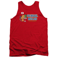 Garfield School Rules Men's 18/1 Cotton Tank Top