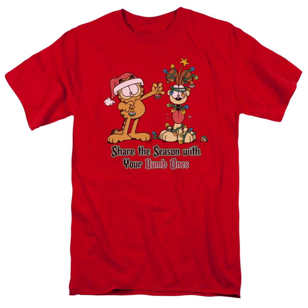 Garfield Share The Season Men's 18/1 Cotton Short-Sleeve T-Shirt