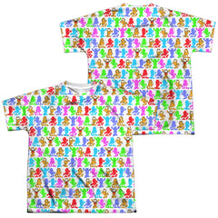 Garfield Silhouettes (Front/Back Print) Youth Regular Fit Poly Short-Sleeve T-Shirt