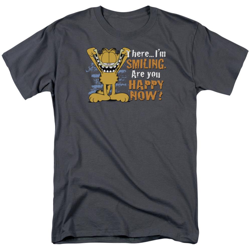 Garfield Smiling Men's 18/1 Cotton Short-Sleeve T-Shirt