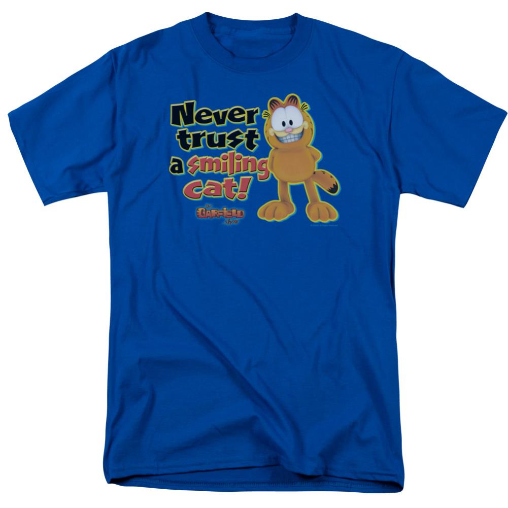 Garfield Smiling Men's 18/1 Cotton Short-Sleeve T-Shirt