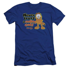 Garfield Smiling Men's Ultra-Soft 30/1 Cotton Slim Short-Sleeve T-Shirt