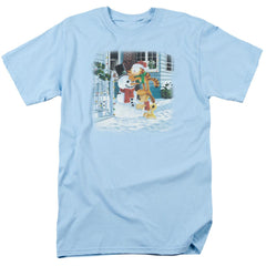 Garfield Snow Fun Men's 18/1 Cotton Short-Sleeve T-Shirt