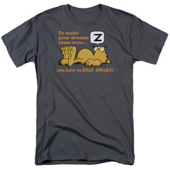 Garfield Stay Awake Men's 18/1 Cotton Short-Sleeve T-Shirt