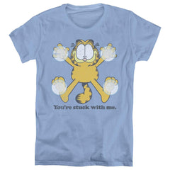 Garfield Stuck Women's 18/1 Cotton Short-Sleeve T-Shirt