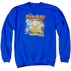 Garfield The Garfield Show Men's Crewneck 50 50 Poly Long-Sleeve T-Shirt