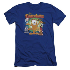 Garfield The Garfield Show Men's Ultra-Soft 30/1 Cotton Slim Short-Sleeve T-Shirt