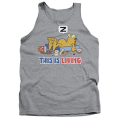 Garfield This Is Living Men's 18/1 Cotton Tank Top