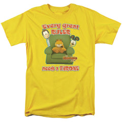 Garfield Throne Men's 18/1 Cotton Short-Sleeve T-Shirt