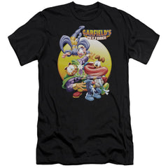 Garfield Tongue Of Doom Men's Ultra-Soft 30/1 Cotton Slim Short-Sleeve T-Shirt