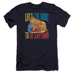 Garfield Too Short Men's Ultra-Soft 30/1 Cotton Slim Short-Sleeve T-Shirt