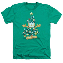Garfield Tree Men's 30/1 Heather 60 40 Poly Short-Sleeve T-Shirt
