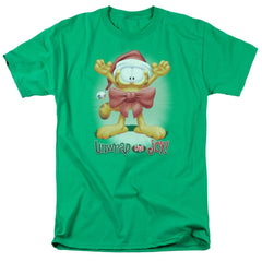 Garfield Unwrap The Joy! Men's 18/1 Cotton Short-Sleeve T-Shirt