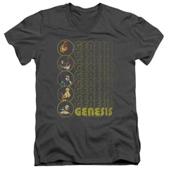 Genesis The Carpet Crawlers Men's 30/1 Cotton Slim V-Neck T-Shirt