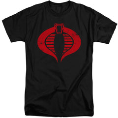 G.I. Joe Cobra Logo Men's 18/1 Tall Cotton Short-Sleeve T-Shirt