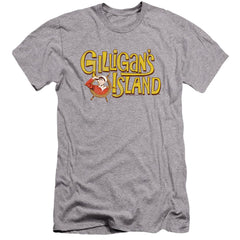 Gilligan's Island Gilligan's Logo Men's Ultra-Soft 30/1 Cotton Slim Short-Sleeve T-Shirt