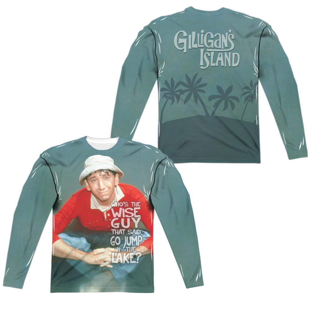 Gilligan's Island Jump In The Lake Men's Regular Fit Polyester Long-Sleeve T-Shirt
