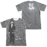 Godfather Family Business (Front/Back Print) Men's Regular Fit Poly Cotton Short-Sleeve T-Shirt