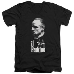 Godfather Il Padrino Men's 30/1 Cotton Slim V-Neck T-Shirt