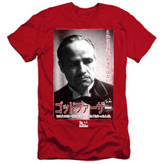 Godfather The Don Kanji Men's Ultra-Soft 30/1 Cotton Slim Short-Sleeve T-Shirt