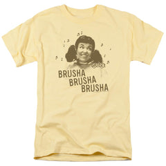 Grease Brusha Brusha Brusha Men's 18/1 Cotton Short-Sleeve T-Shirt