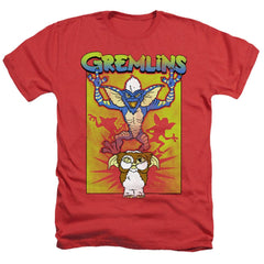 Gremlins Be Afraid Men's 30/1 Heather 60 40 Poly Short-Sleeve T-Shirt