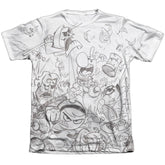 Grim Adventures Of Billy And Mandy Brawl Men's Regular Fit Poly Cotton Short-Sleeve T-Shirt
