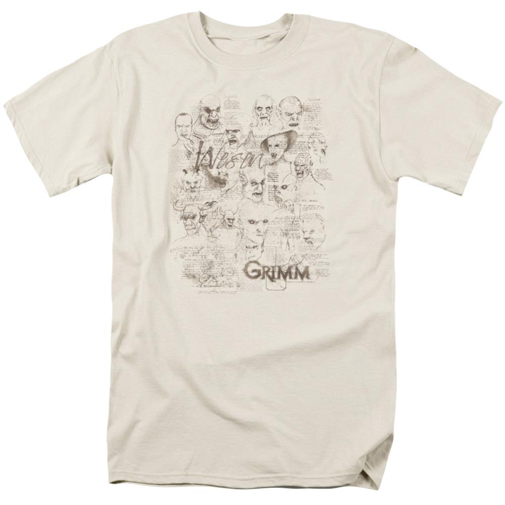 Grimm Wesen Sketches Men's 18/1 Cotton Short-Sleeve T-Shirt
