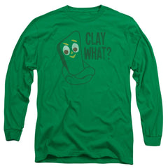 Gumby Clay What Men's 18/1 Cotton Long-Sleeve T-Shirt