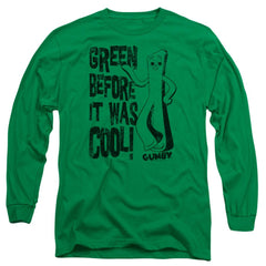 Gumby Cool Green Men's 18/1 Cotton Long-Sleeve T-Shirt