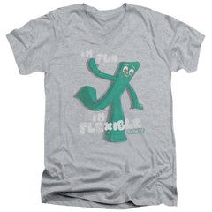 Gumby Flex Men's 30/1 Cotton Slim V-Neck T-Shirt