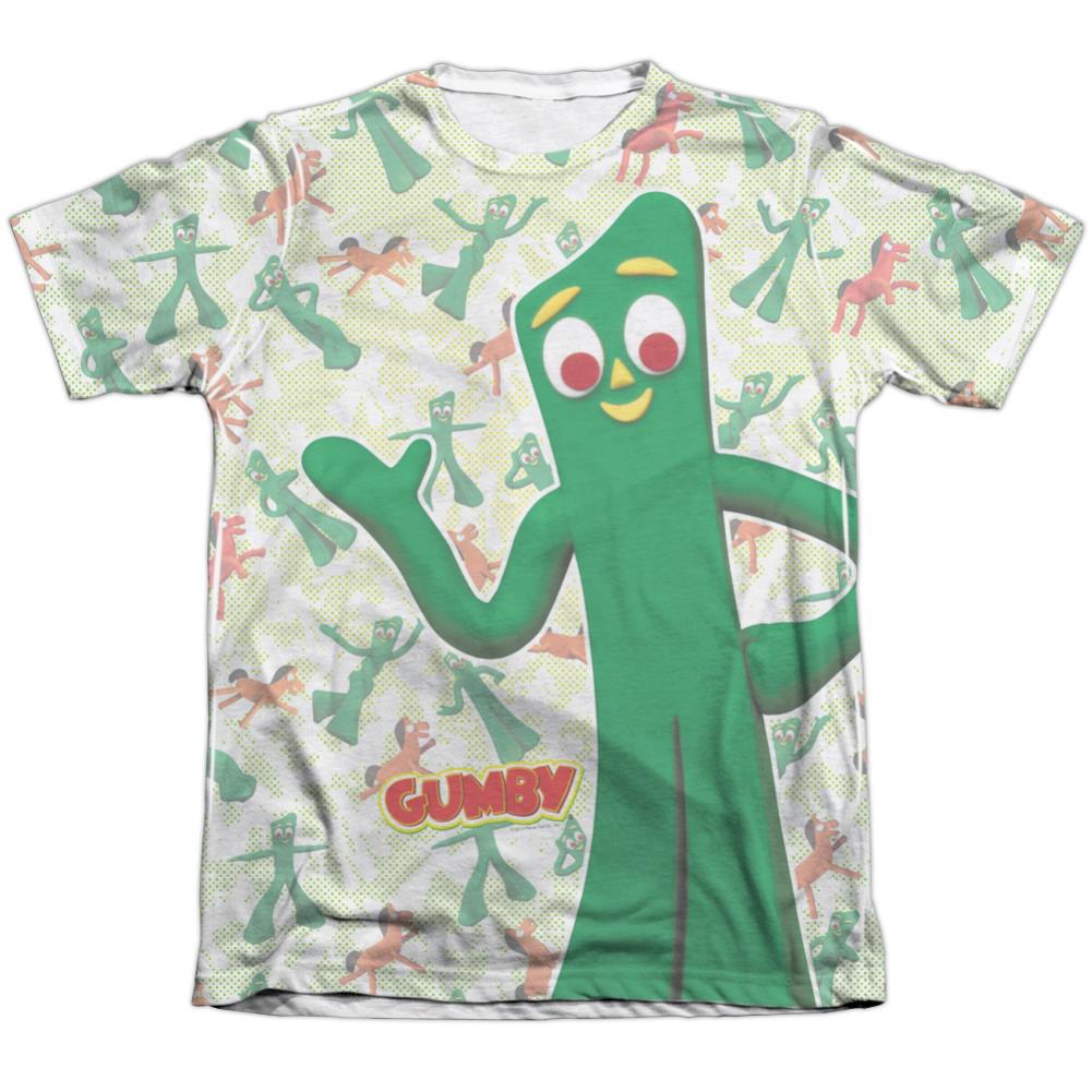 Gumby Friendly Greeting Men's Regular Fit Poly Cotton Short-Sleeve T-Shirt
