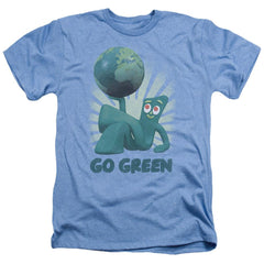 Gumby Go Green Men's 30/1 Heather 60 40 Poly Short-Sleeve T-Shirt
