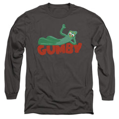 Gumby On Logo Men's 18/1 Cotton Long-Sleeve T-Shirt