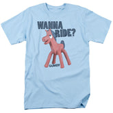 Gumby Wanna Ride Men's 18/1 Cotton Short-Sleeve T-Shirt
